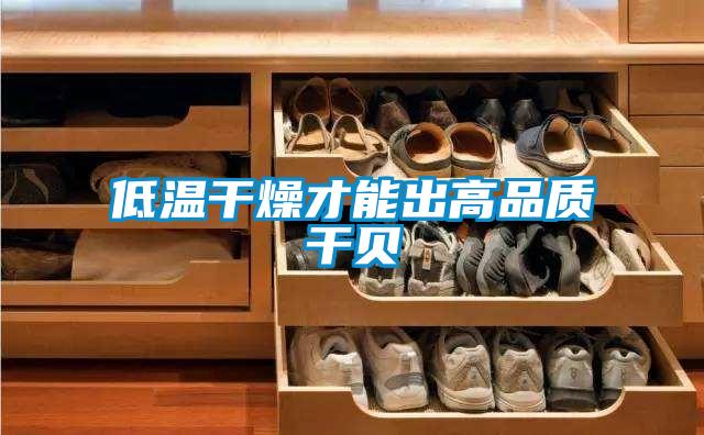 低溫幹燥才能出高品質幹貝