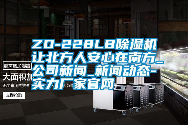 ZD-228LB麻豆视频免费看讓北方人安心在南方_公司新聞_新聞動態-實力廠家官網