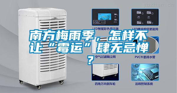 南方梅雨季，怎樣不讓“黴運”肆無忌憚？
