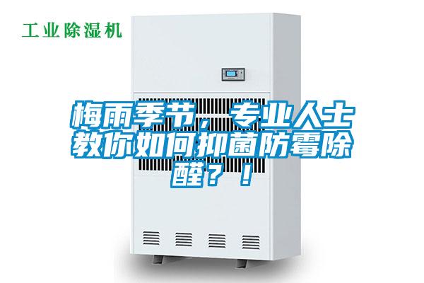 梅雨季節，專業人士教你如何抑菌防黴除醛？！