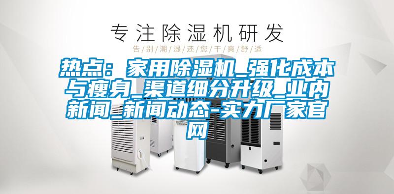 熱點：家用麻豆视频免费看_強化成本與瘦身_渠道細分升級_業內新聞_新聞動態-實力廠家官網