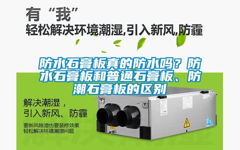 防水石膏板真的防水嗎？防水石膏板和普通石膏板、防潮石膏板的區別