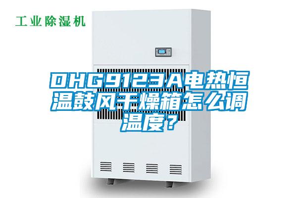 DHG9123A電熱恒溫鼓風幹燥箱怎麽調溫度？