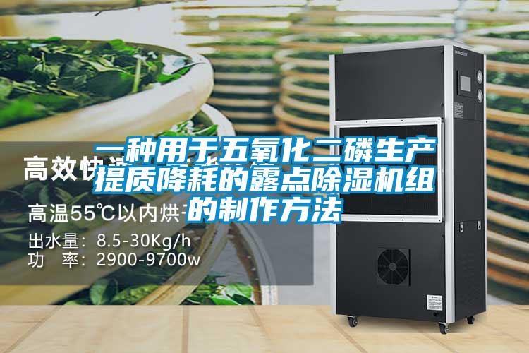 一種用於五氧化二磷生產提質降耗的露點麻豆视频免费看組的製作方法