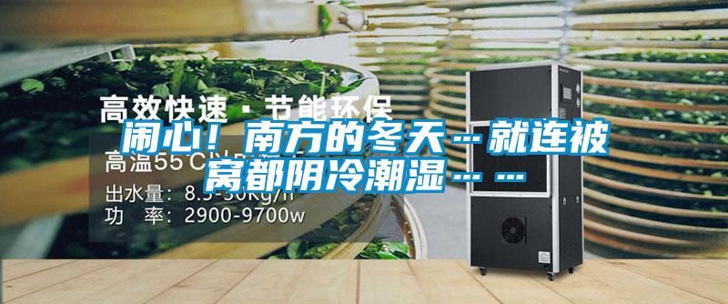 鬧心！南方的冬天…就連被窩都陰冷潮濕……