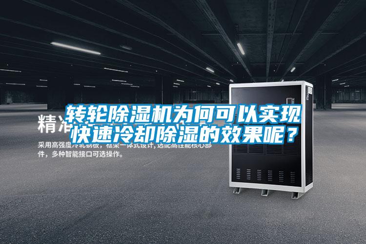 轉輪麻豆视频免费看為何可以實現快速冷卻除濕的效果呢？