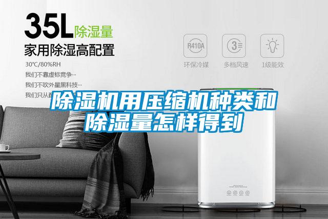 麻豆视频免费看用壓縮機種類和除濕量怎樣得到