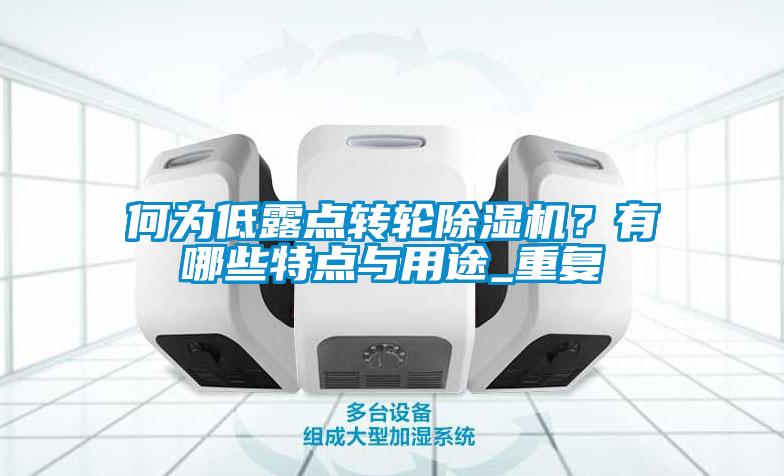 何為低露點轉輪麻豆视频免费看？有哪些特點與用途_重複