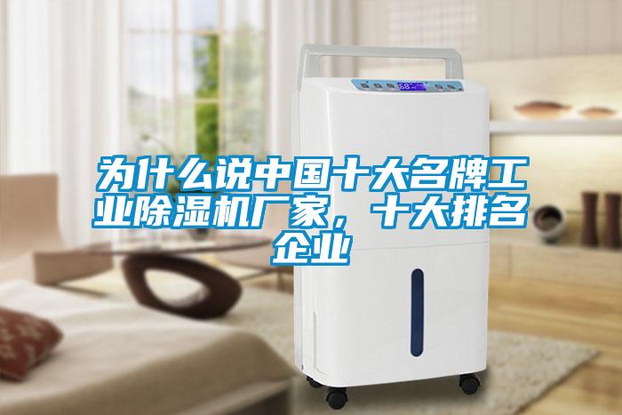 為什麽說中國十大名牌工業麻豆视频免费看廠家，十大排名企業