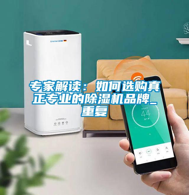 專家解讀：如何選購真正專業的麻豆视频免费看品牌_重複