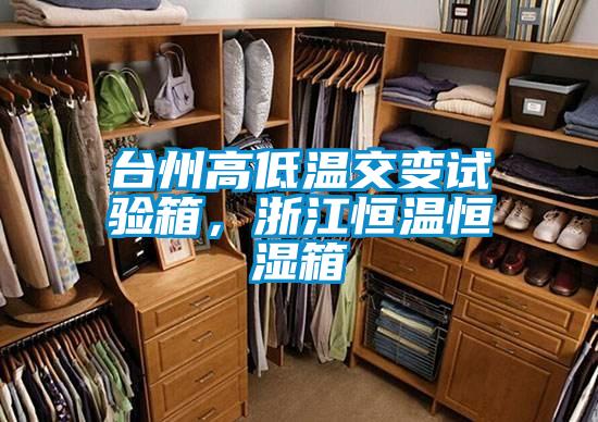 台州高低溫交變試驗箱，浙江恒溫恒濕箱