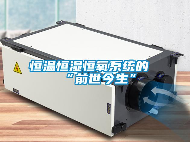 恒溫恒濕恒氧係統的“前世今生”
