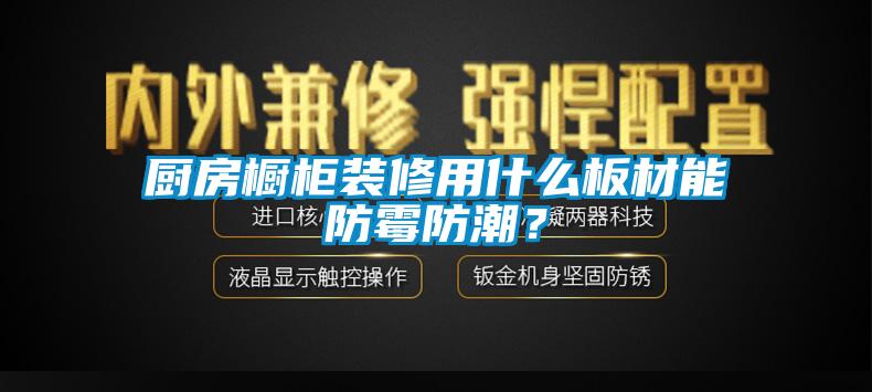 廚房櫥櫃裝修用什麽板材能防黴防潮？