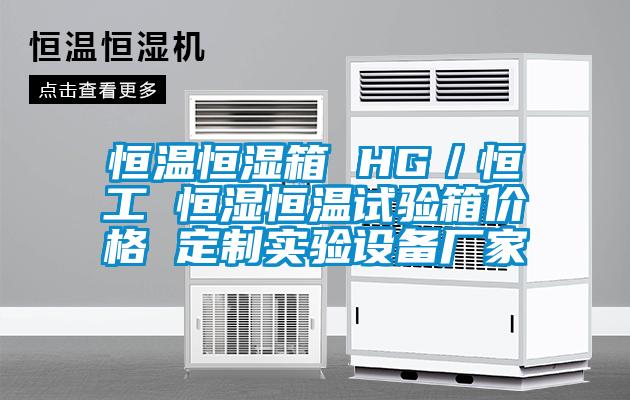 恒溫恒濕箱 HG／恒工 恒濕恒溫試驗箱價格 定製實驗設備廠家