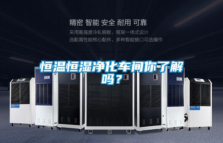 恒溫恒濕淨化車間你了解嗎？