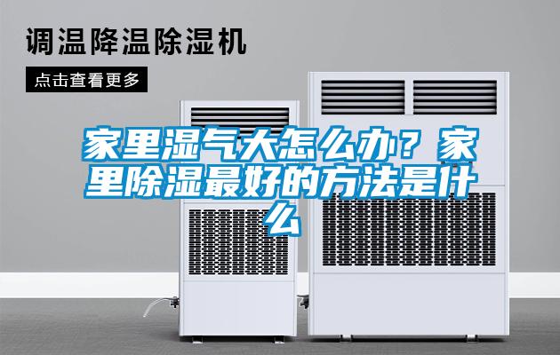 家裏濕氣大怎麽辦？家裏除濕最好的方法是什麽