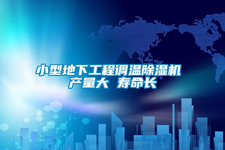小型地下工程調溫麻豆视频免费看 產量大 壽命長