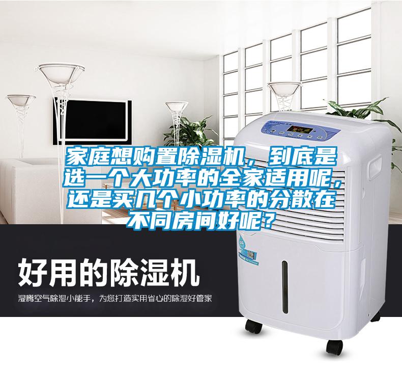 家庭想購置麻豆视频免费看，到底是選一個大功率的全家適用呢，還是買幾個小功率的分散在不同房間好呢？