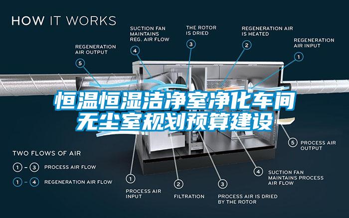 恒溫恒濕潔淨室淨化車間無塵室規劃預算建設