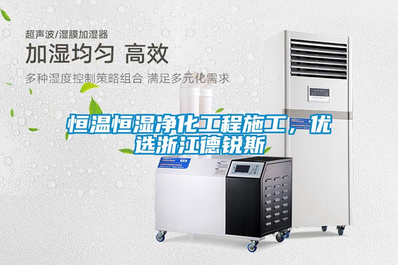 恒溫恒濕淨化工程施工，優選浙江德銳斯