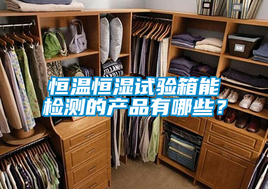 恒溫恒濕試驗箱能檢測的產品有哪些？