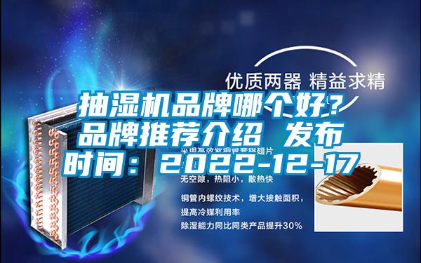 抽濕機品牌哪個好？品牌推薦介紹 發布時間：2022-12-17