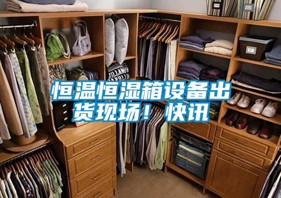 恒溫恒濕箱設備出貨現場！快訊