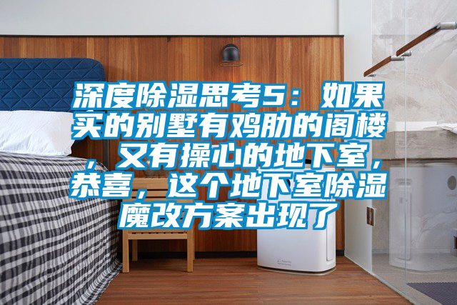 深度除濕思考5：如果買的別墅有雞肋的閣樓，又有操心的地下室，恭喜，這個地下室除濕魔改方案出現了