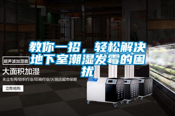 教你一招，輕鬆解決地下室潮濕發黴的困擾