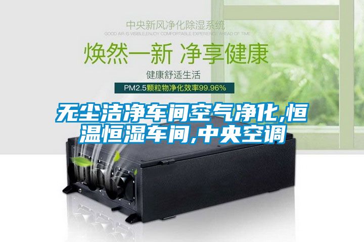 無塵潔淨車間空氣淨化,恒溫恒濕車間,中央空調