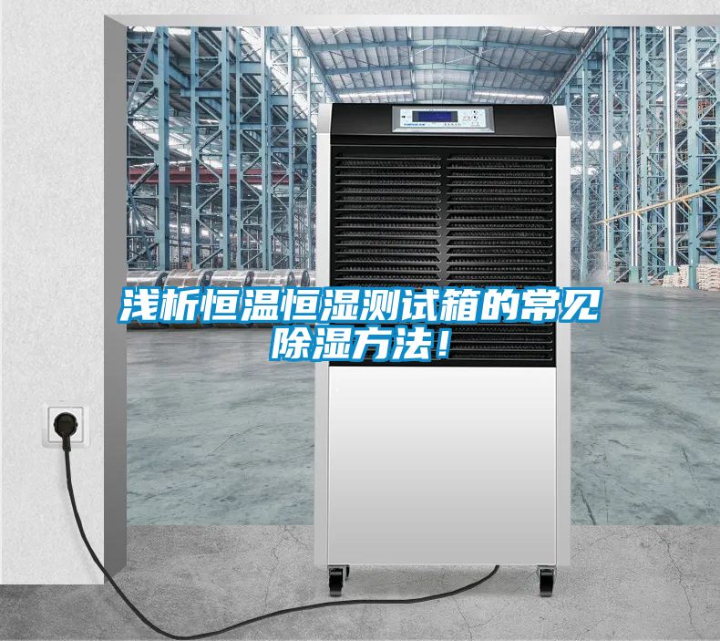 淺析恒溫恒濕測試箱的常見除濕方法！