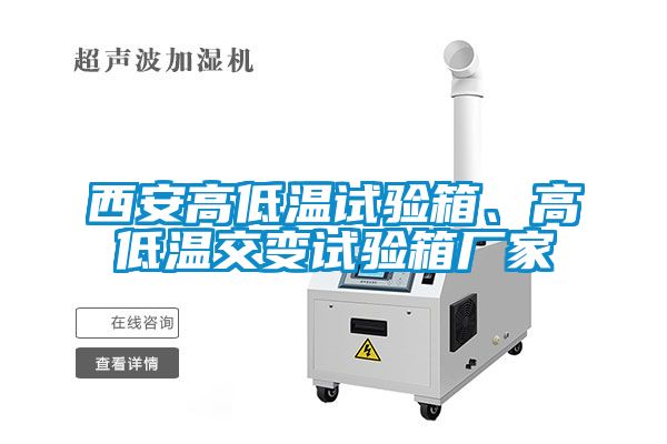 西安高低溫試驗箱、高低溫交變試驗箱廠家